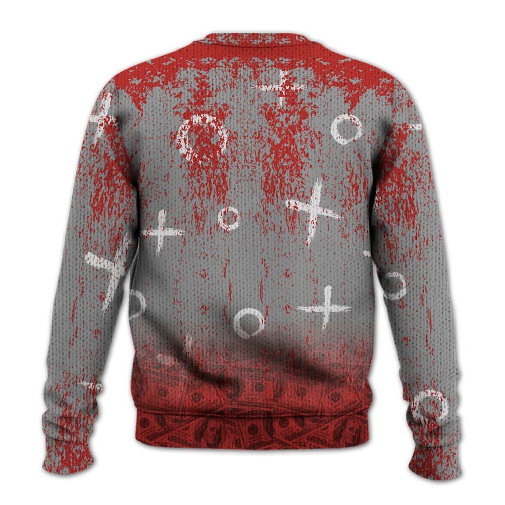 Knitted Sweater To Match Bred Reimagined 4s - Selfmade Unique Drip