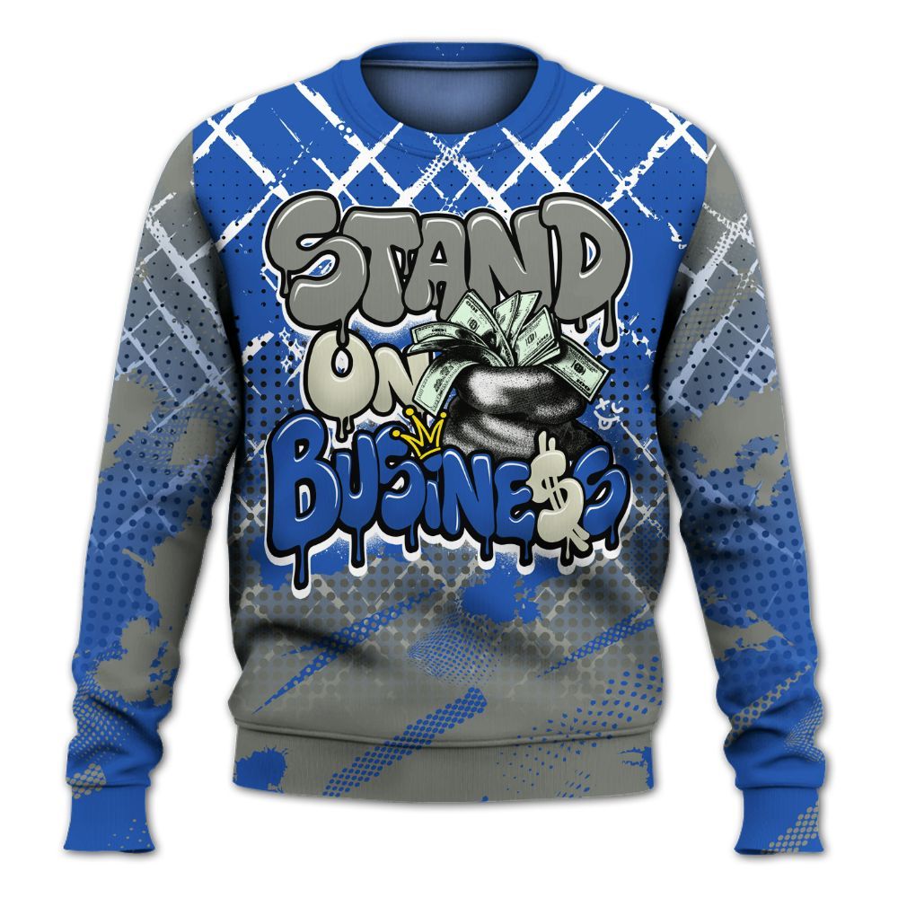 Sweatshirt To Match Lucky Shorts 3s - Halftone Stand Business Dripping All Over Print