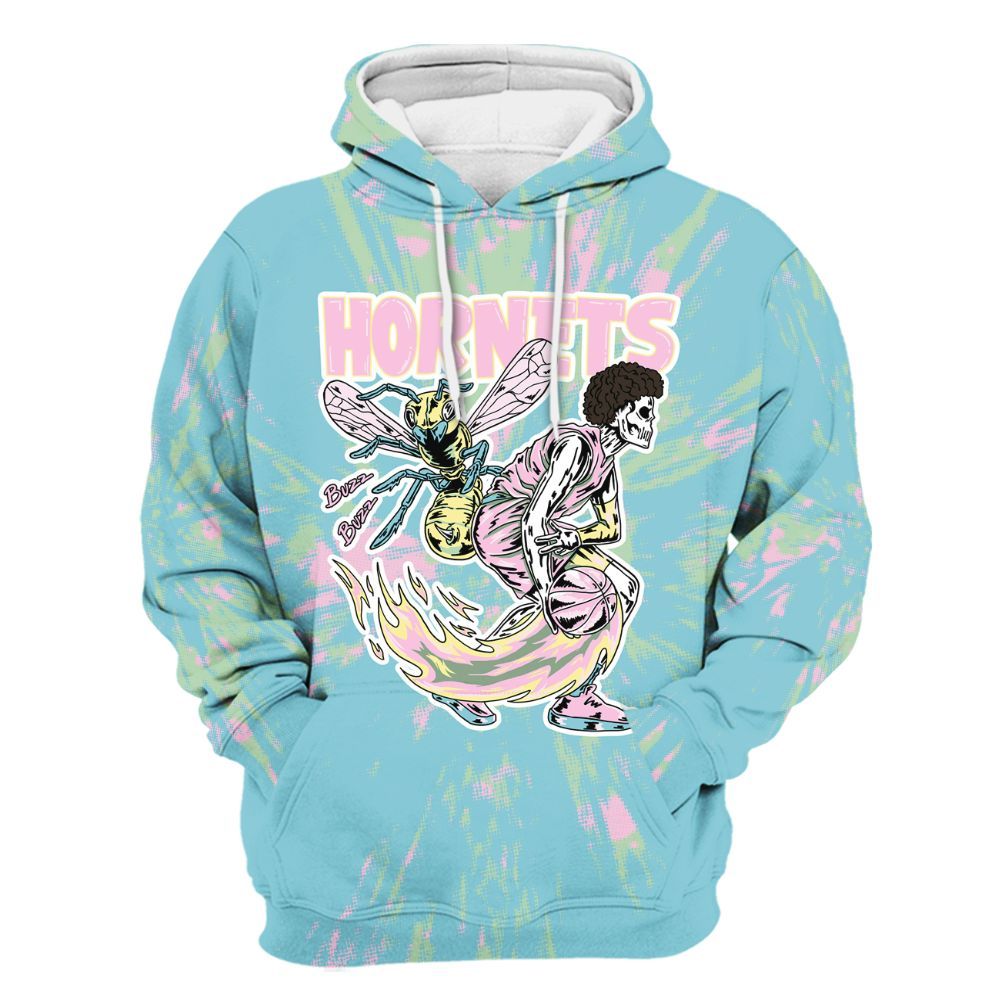 Hoodie To Match SB Dunk Low Visty - Hornets Skeleton Luxury All Over Print