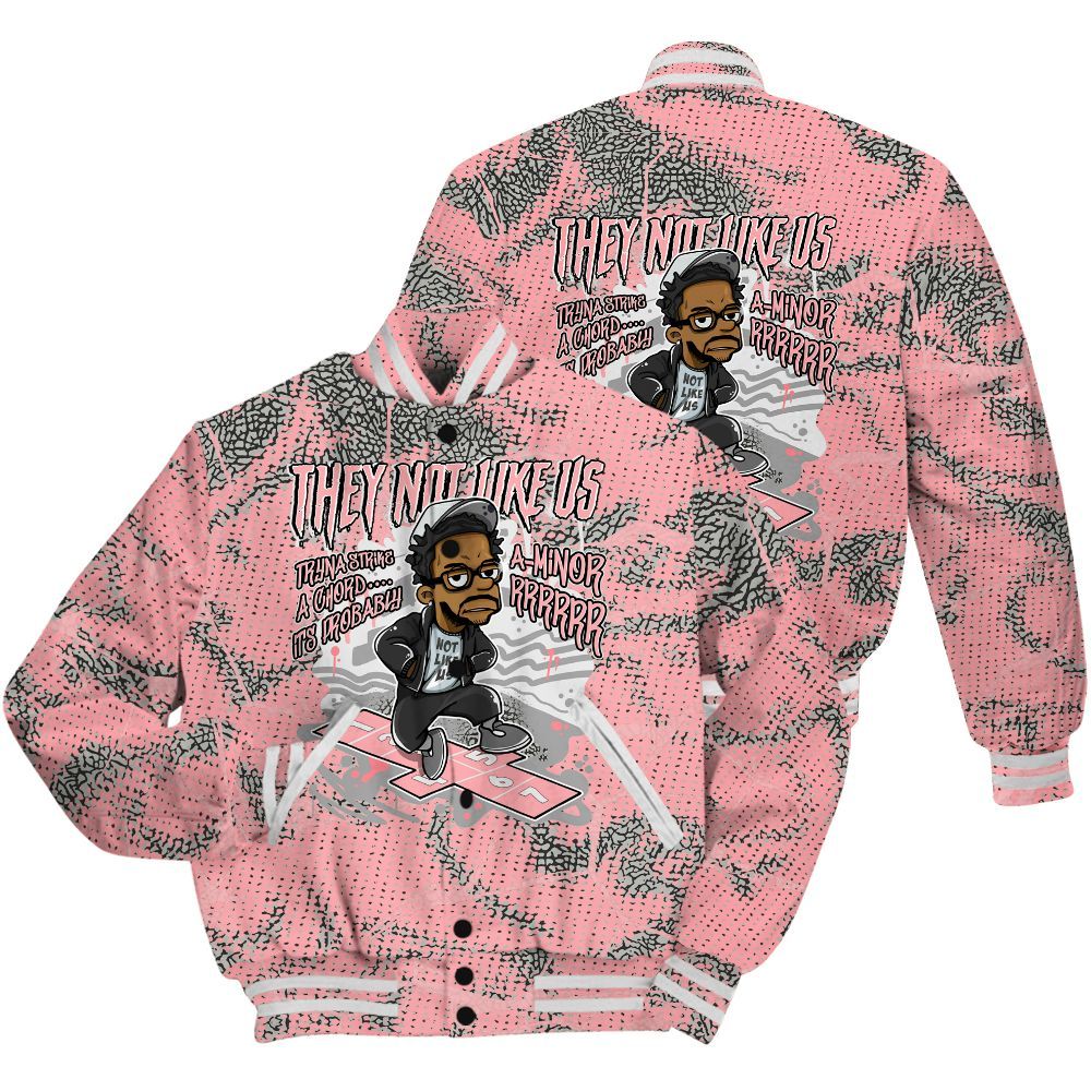 Varsity Jacket To Match Retro Wings 3s Shirt - Hopscotch Dislike Us Graphic Crack All Over Print