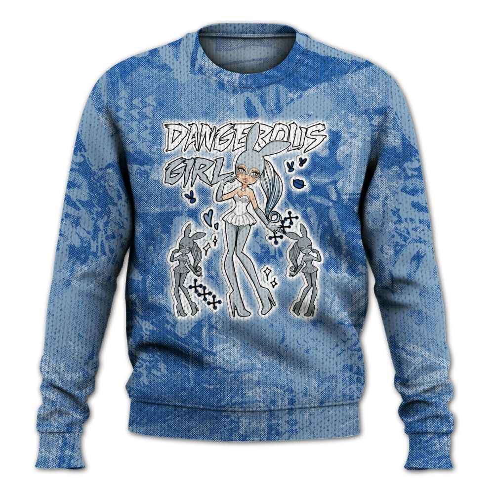 Knitted Sweater To Match Low Space Jam 11s - Dangerous.Girl Heart Grunge