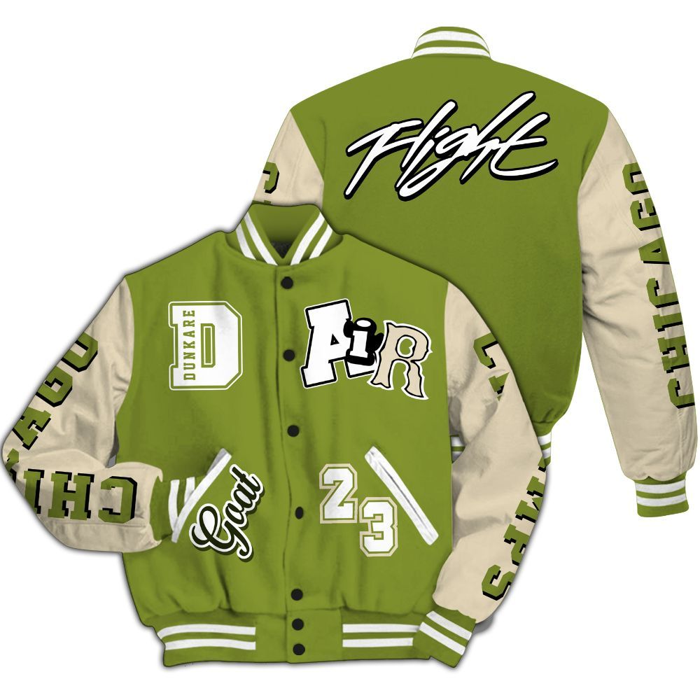 Varsity Jacket To Match SB Dunk Low Asparagus - AIR Number 23 GOAT All Over Print