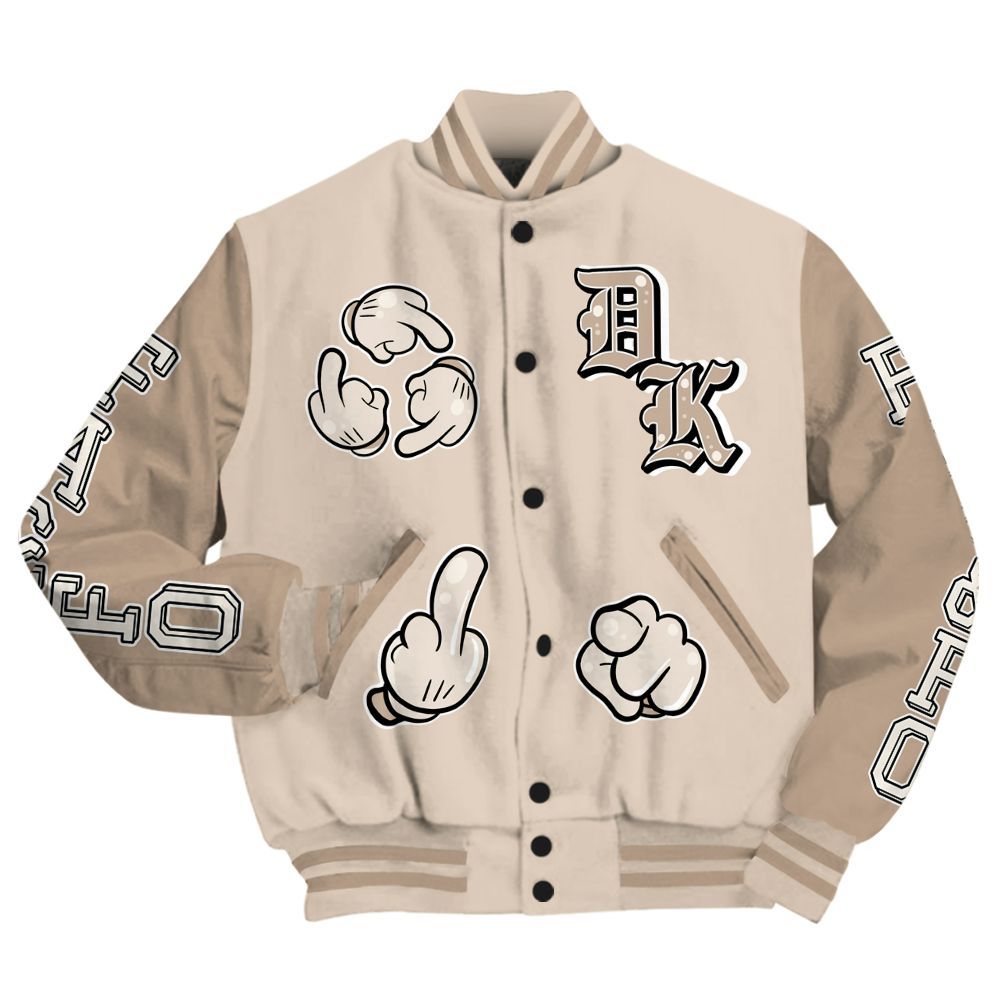Varsity Jacket To Match Untouchable And Moments Cream - F Around Find Out Graphic All Over Print