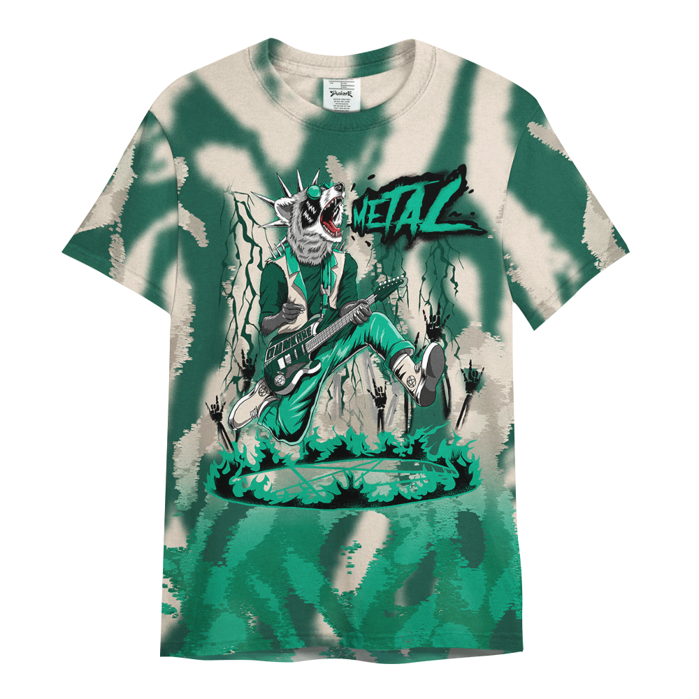 Shirt To Match Oxidized Green 4s - Punk Rock Raccoon Burn Graphics Shirt Unisex