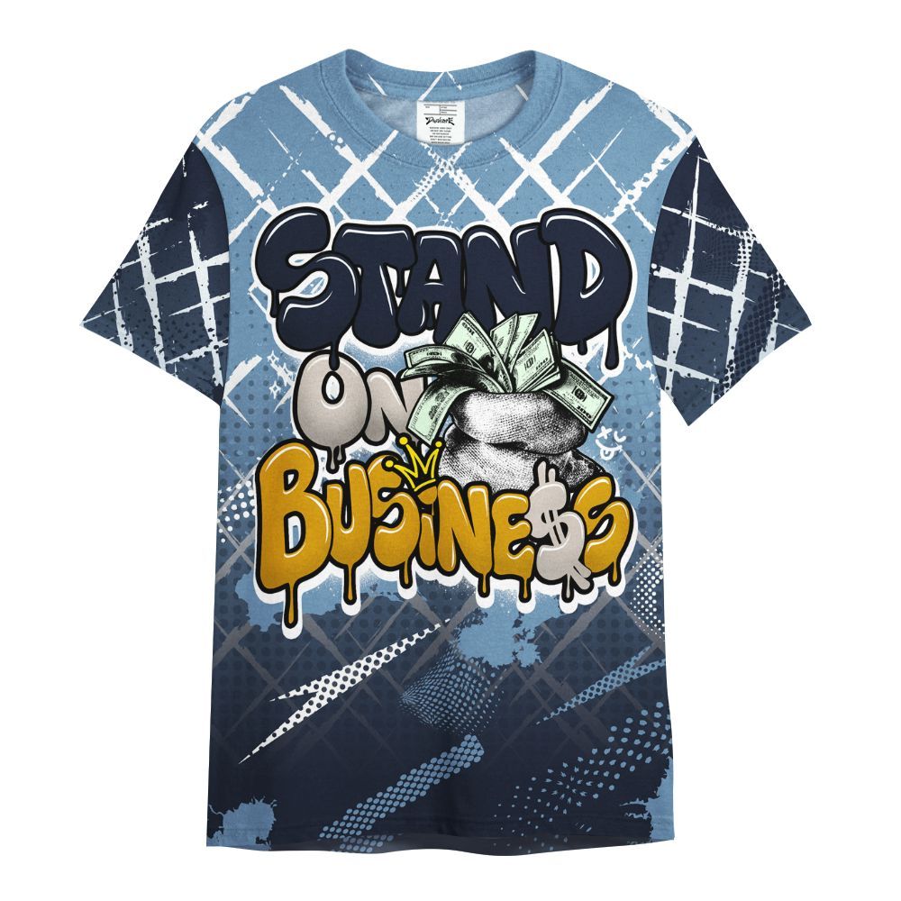 Shirt To Match High OG First In Flight 1s - Halftone Stand Business Dripping All Over Print