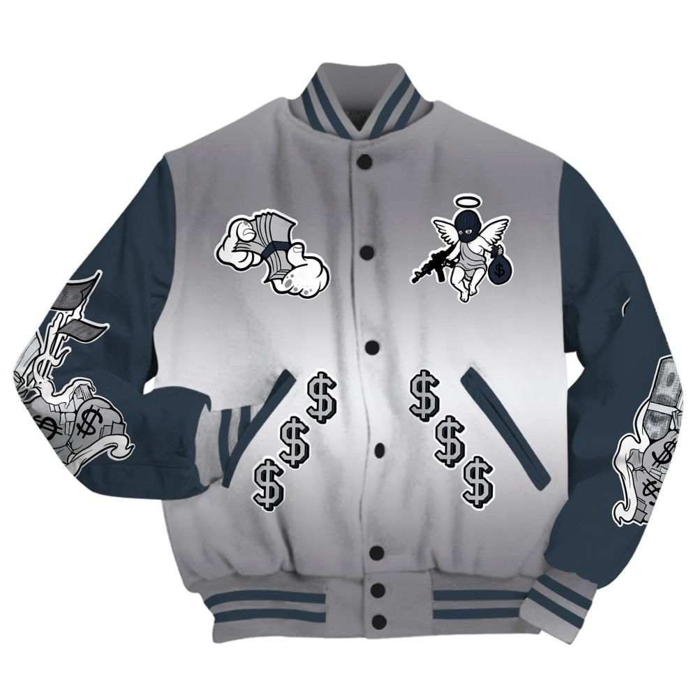 Varsity Jacket To Match Air Max 1 Jacquemus Blue - Ones Move In Silence Graphic All Over Print