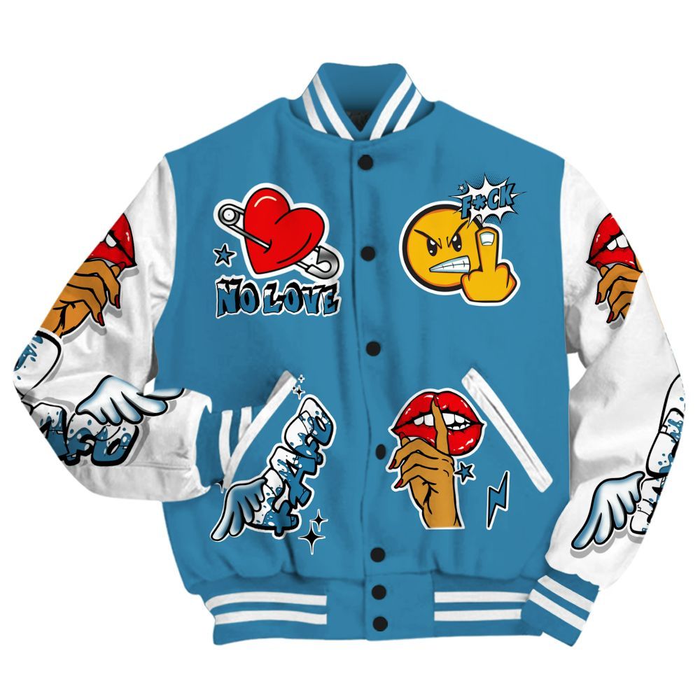 Varsity Jacket To Match High OG UNC Reimagined 1s - FK Around Find Out All Over Print