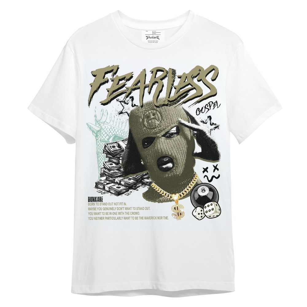 Shirt To Match Dunk Low Suede Olive Aura - Fearless Gospel Streetwear Money Unisex Shirt