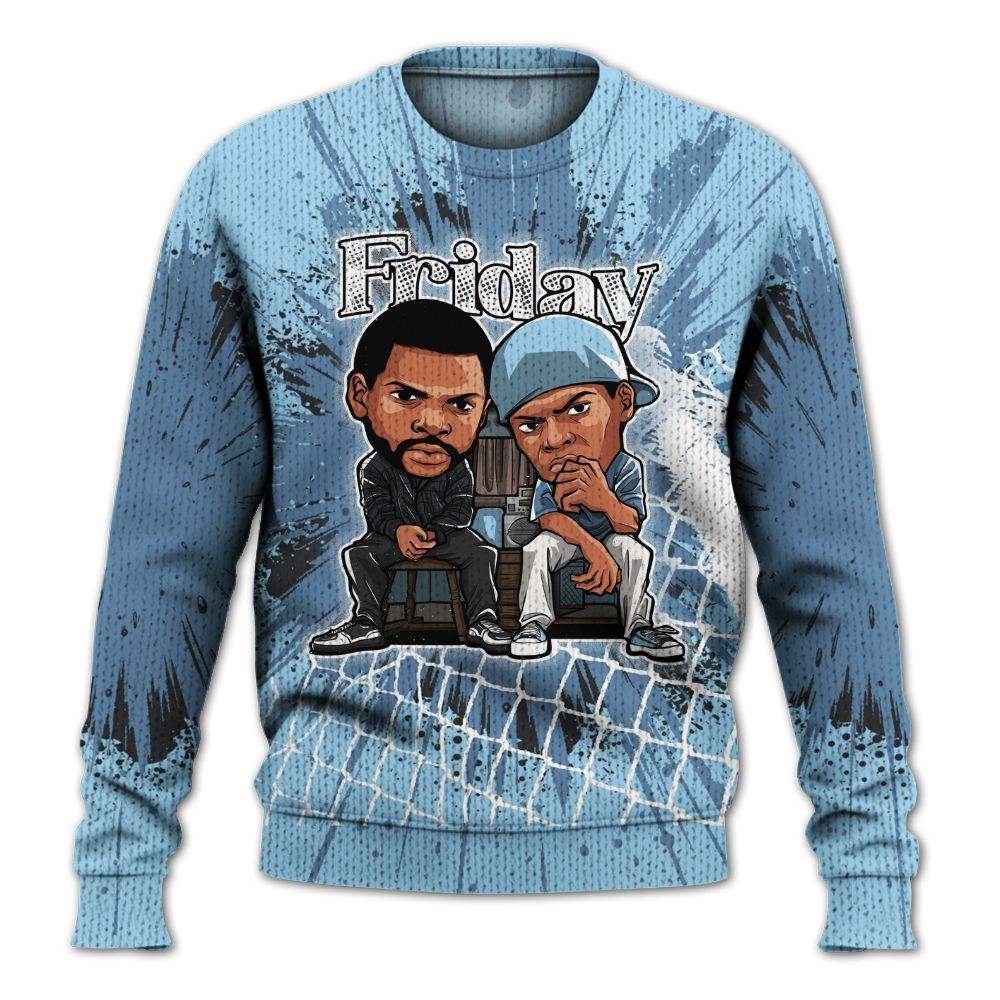Sweater To Match Legend Blue 11s - Friday Movie Graphic