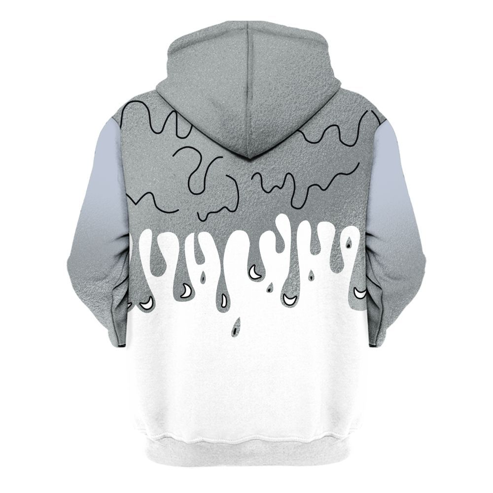 Hoodie To Match White Metallic 2026 5s - Loser Lover Dripping All Over Print