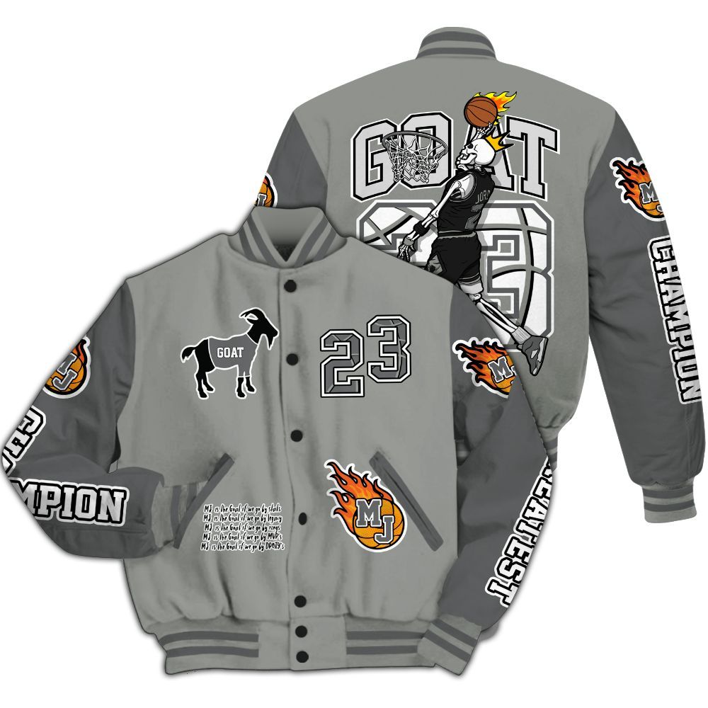 Varsity Jacket To Match Paris Olympics 4s - 23 G.0.A.T Jump Up Basketball All Over Print