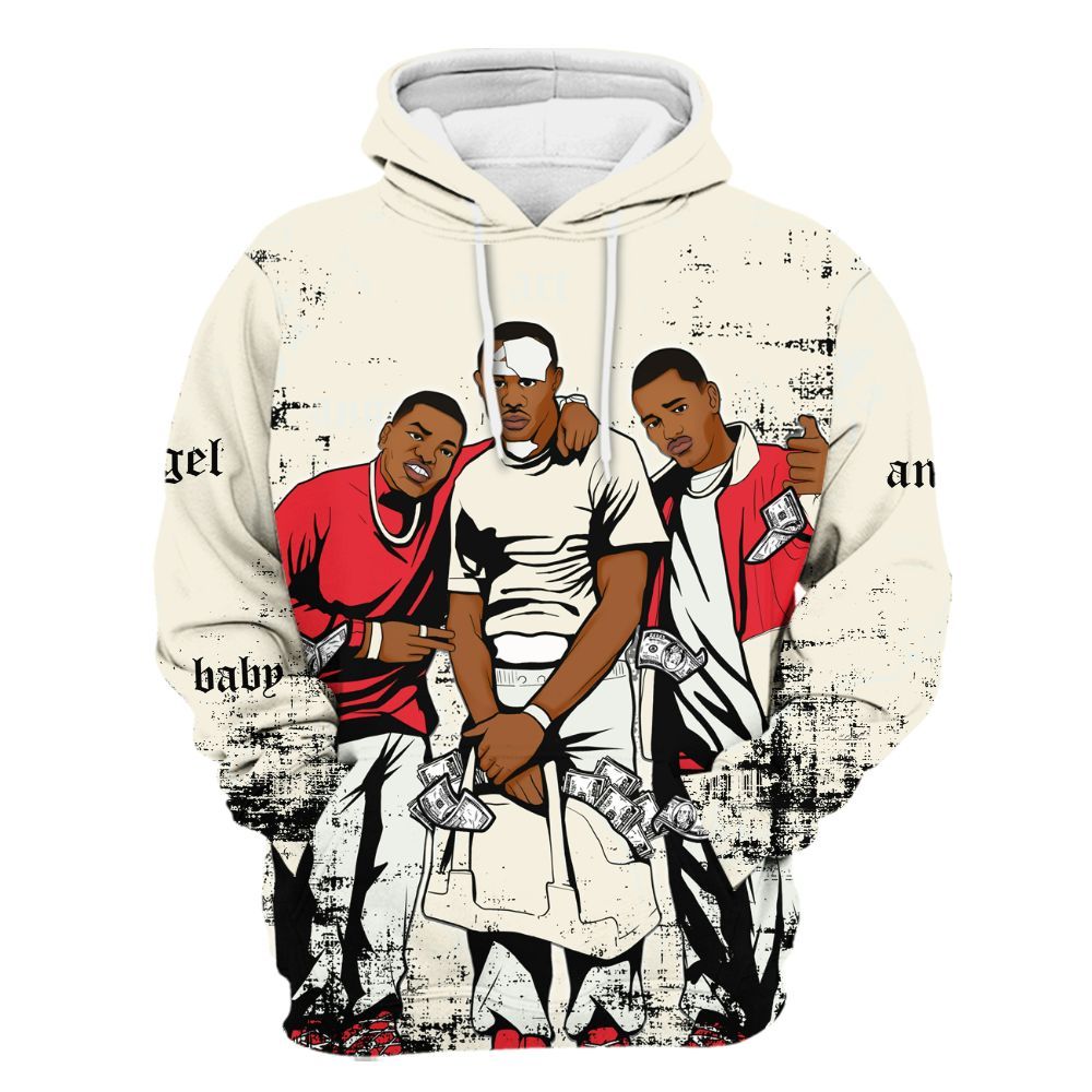 Hoodie To Match Low OG Sail 1s - Paid In Full Money All Over Print
