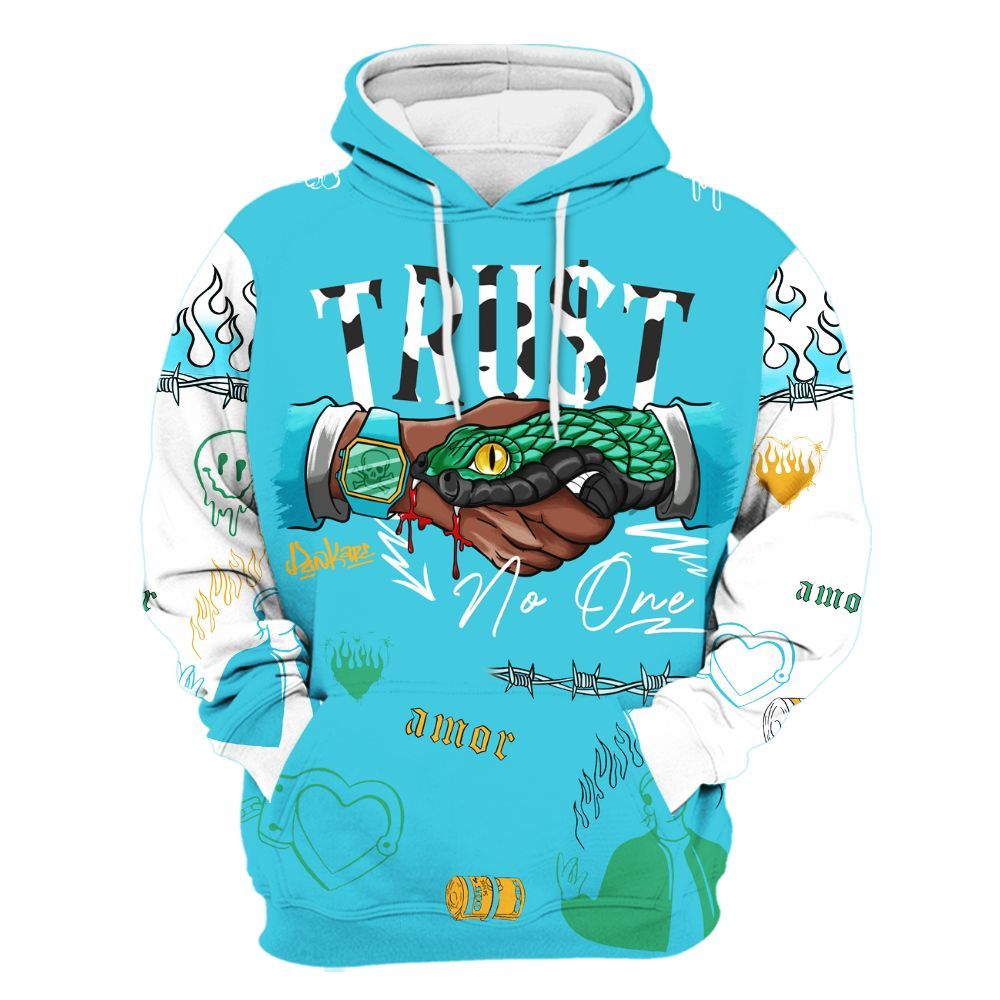Hoodie To Match Dunk Chunky Dunky - Snake Trust No One All Over Print