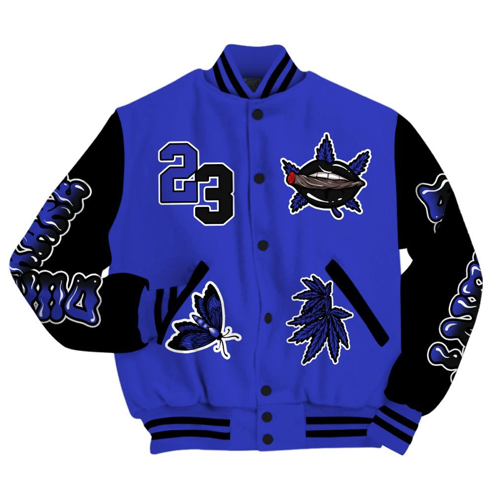 Varsity Jacket To Match Retro Black Concord 12s - Bluntz Unique All Over Print