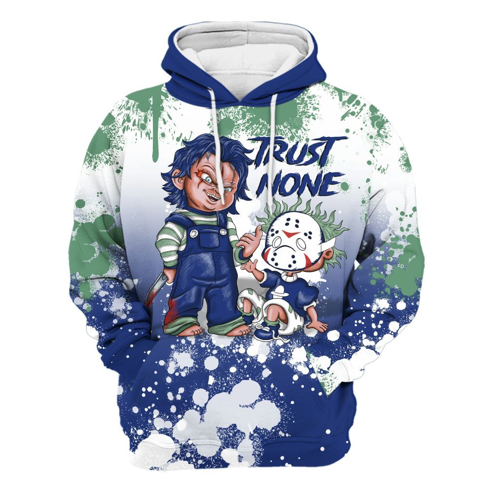 Hoodie To Match Dunk Low Tennis Classic - Trust No One Scary All Over Print