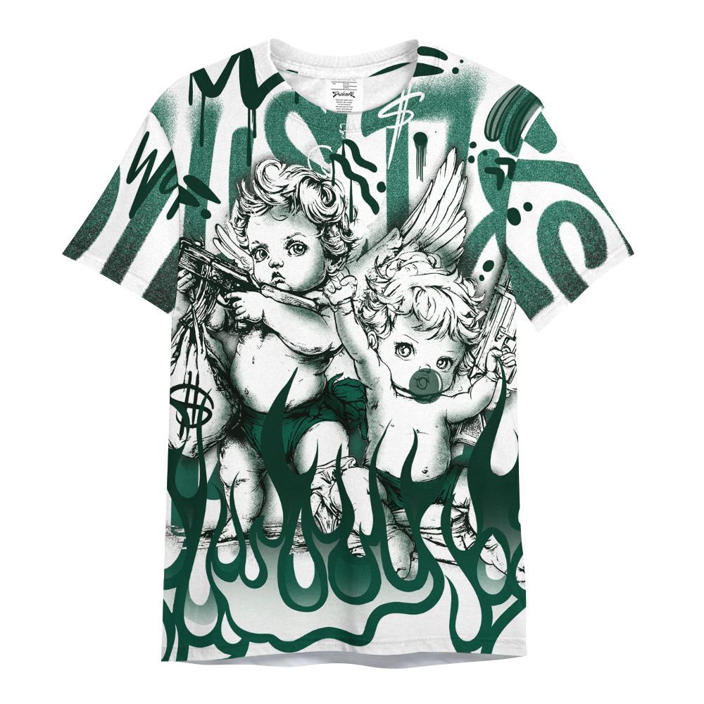 Shirt To Match Oxidized Green 4s - Angel Hustle Hard All Over Print