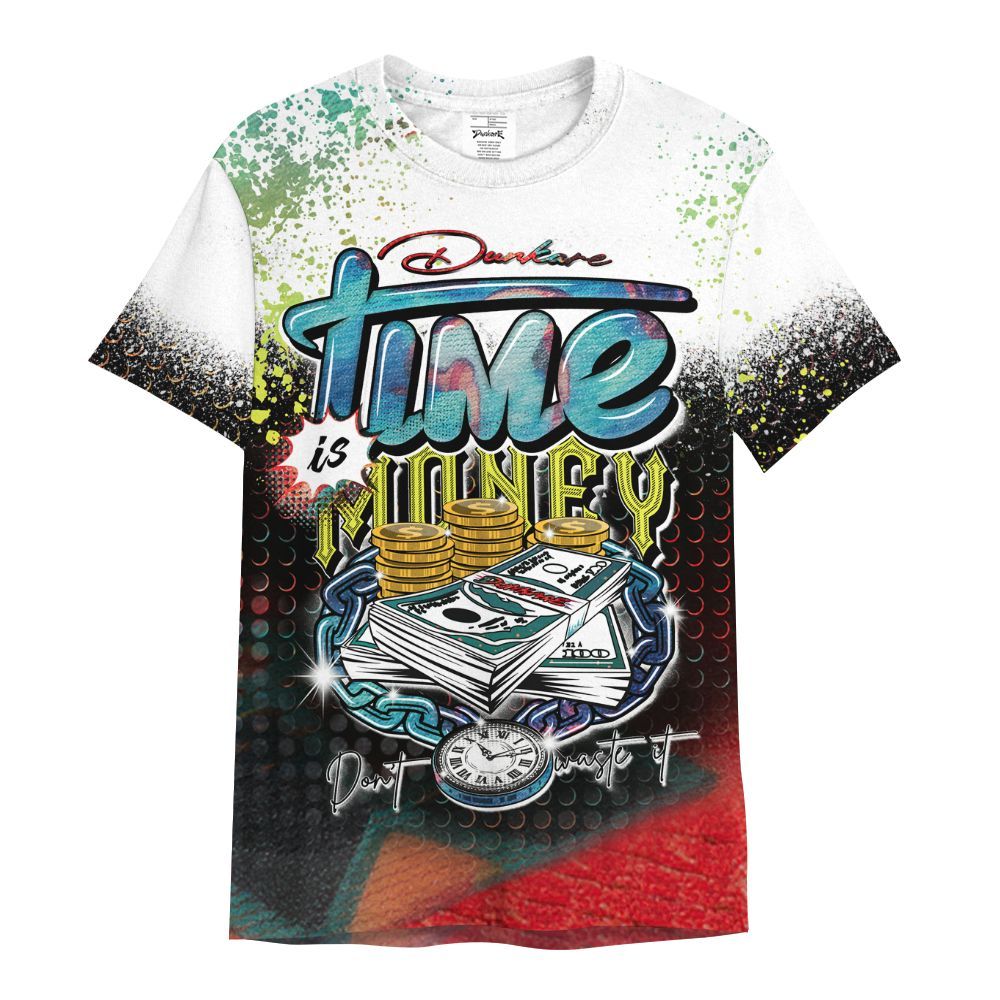 Shirt To Match Kobe 8 What The - Halftone Time Is Money All Over Print