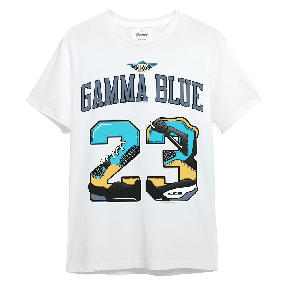 Shirt To Match Retro Gamma Blue 11s - Number 23 Dirty 4s Graphic
