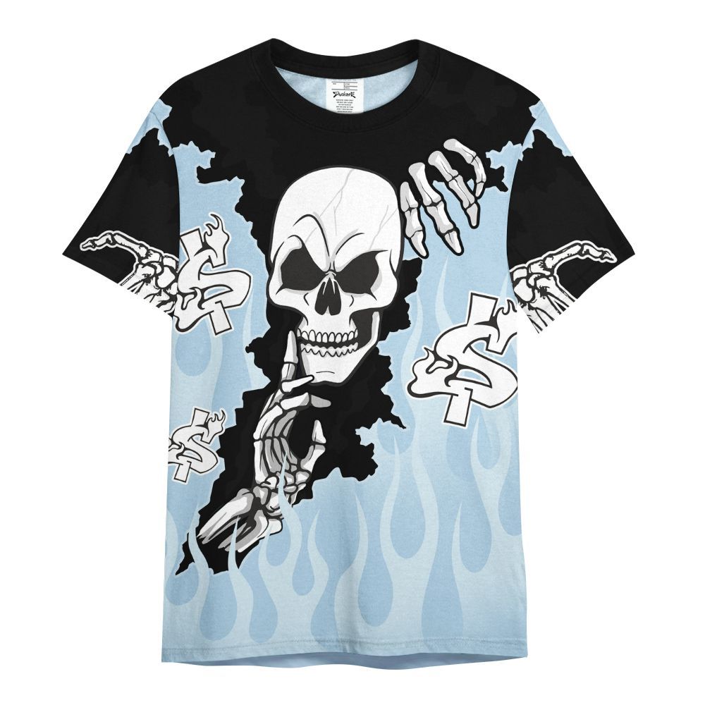 Shirt To Match Foamposite One Psychic Blue - Ones Move In Silence All Over Print