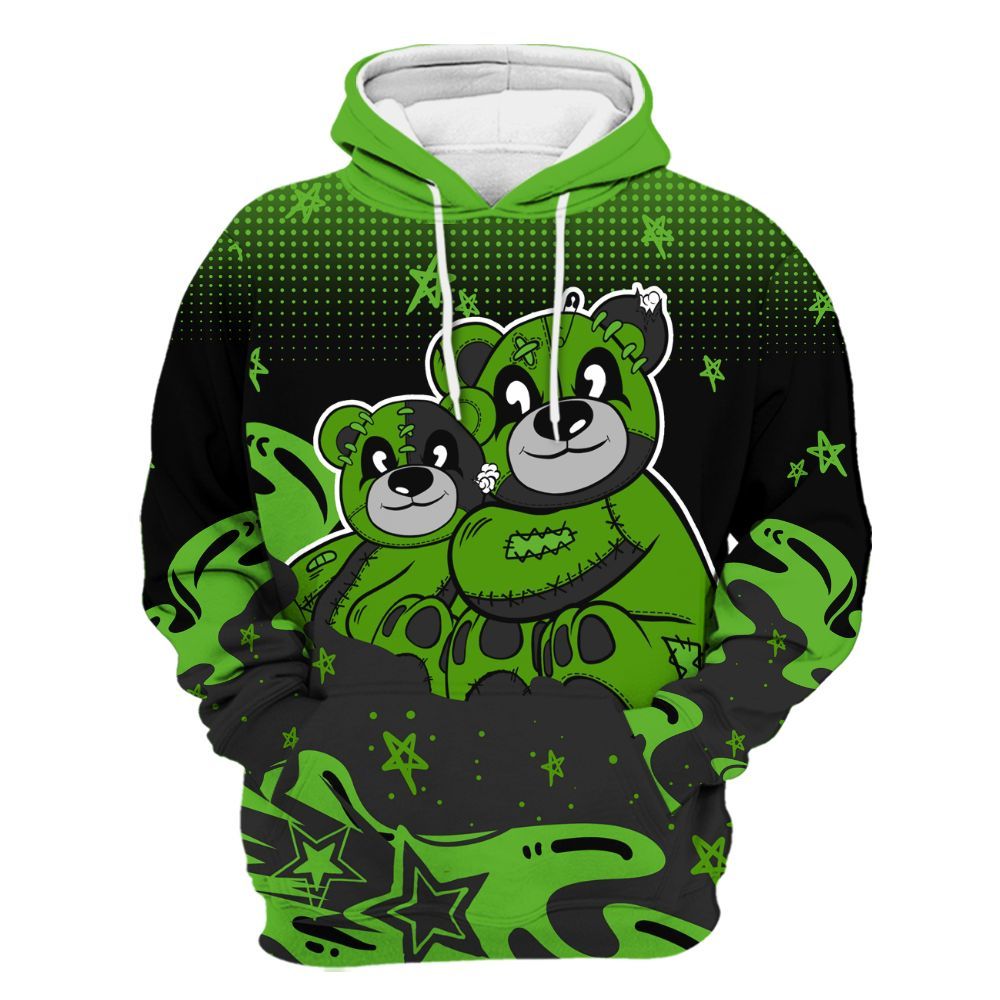Hoodie To Match Air Foamposite One Volt - Sincere Fondness Bear Stars All Over Print