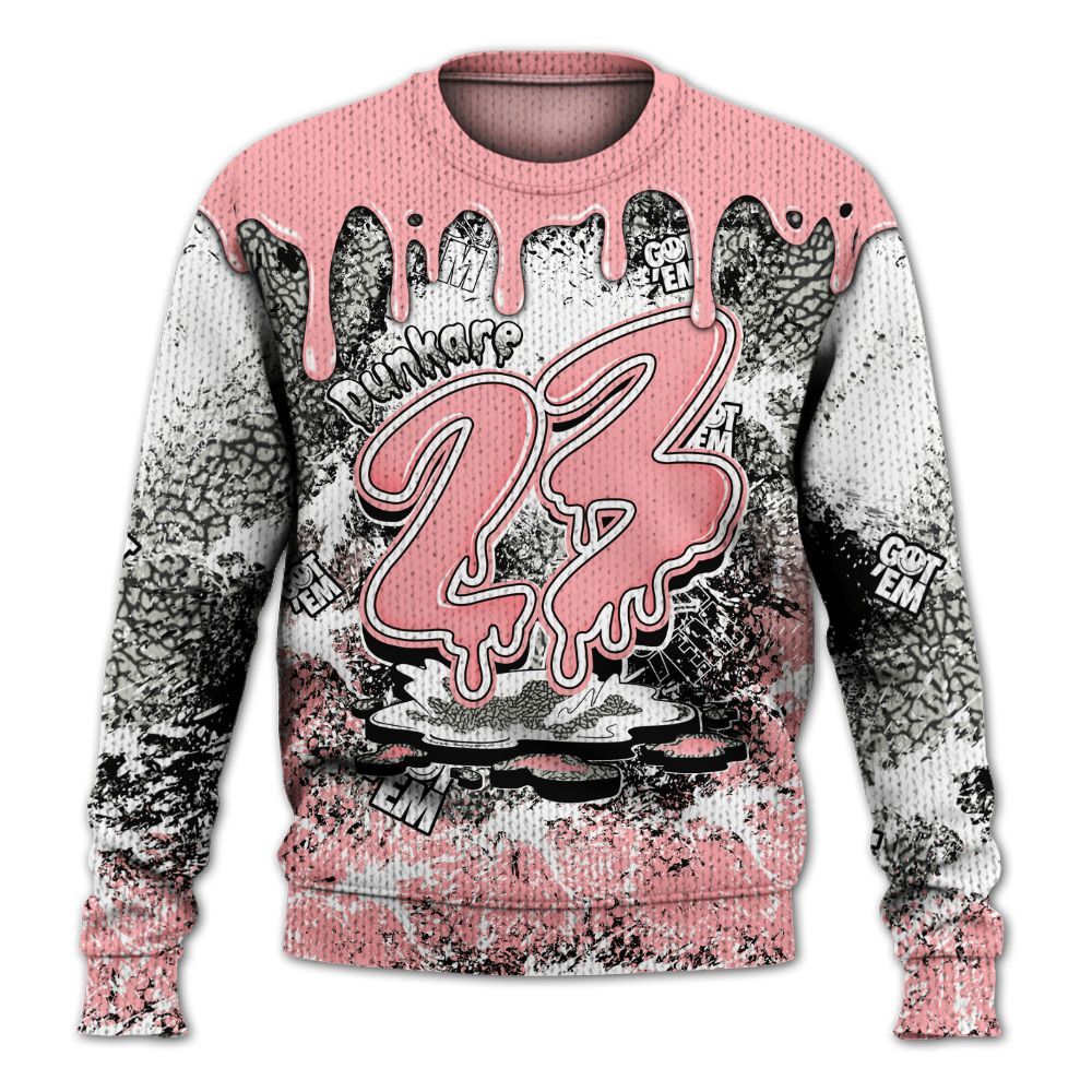 Knitted Sweater To Match Retro Wings 3s - Dripping 23 Drip