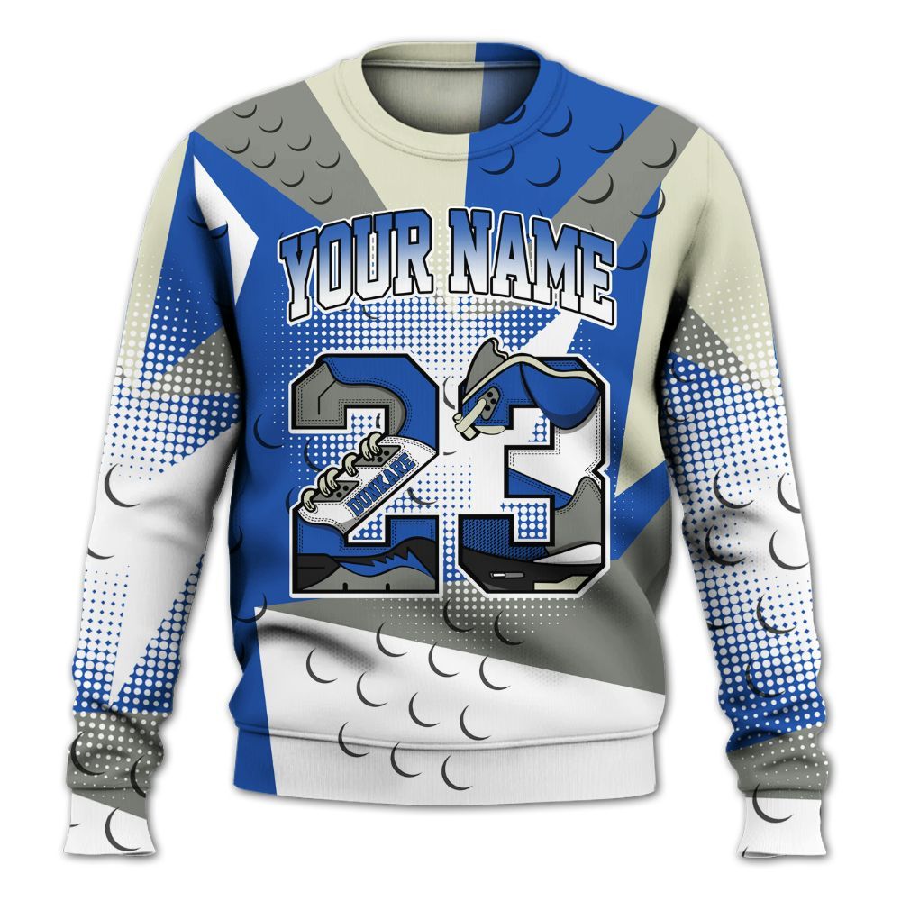 Sweatshirt To Match Lucky Shorts 3s - Poly Custom Name Number 23 5s All Over Print
