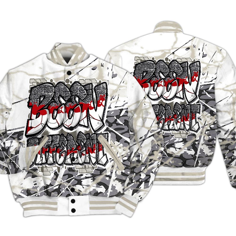 Varsity Jacket To Match Cement Grey 3s - To Different Profound Graphic Varsity Jacket Unisex