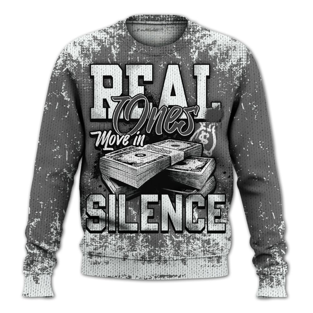 Knitted Sweater To Match Retro Stealth 12s - Move In Silence Money Street Retro