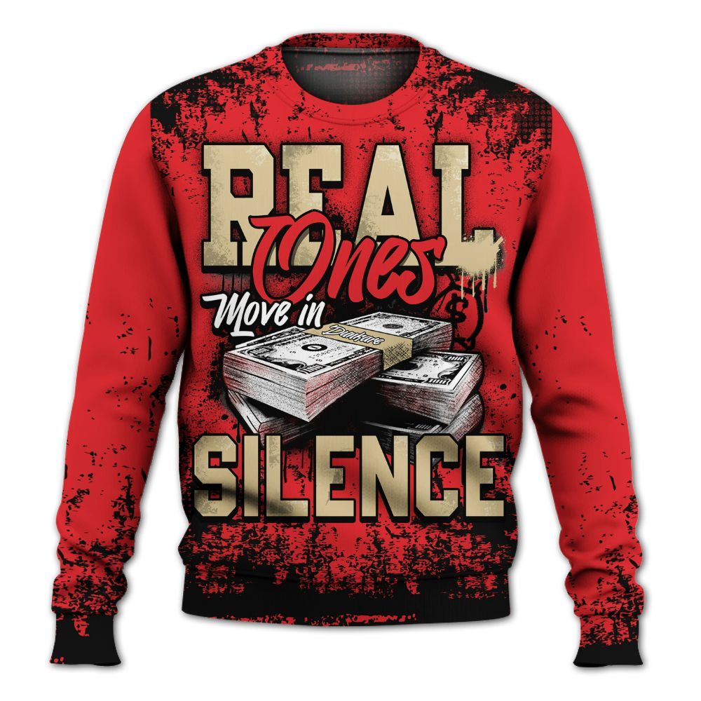Sweatshirt To Match Prime 93 Fire Red - Move In Silence Money Street Retro All Over Print