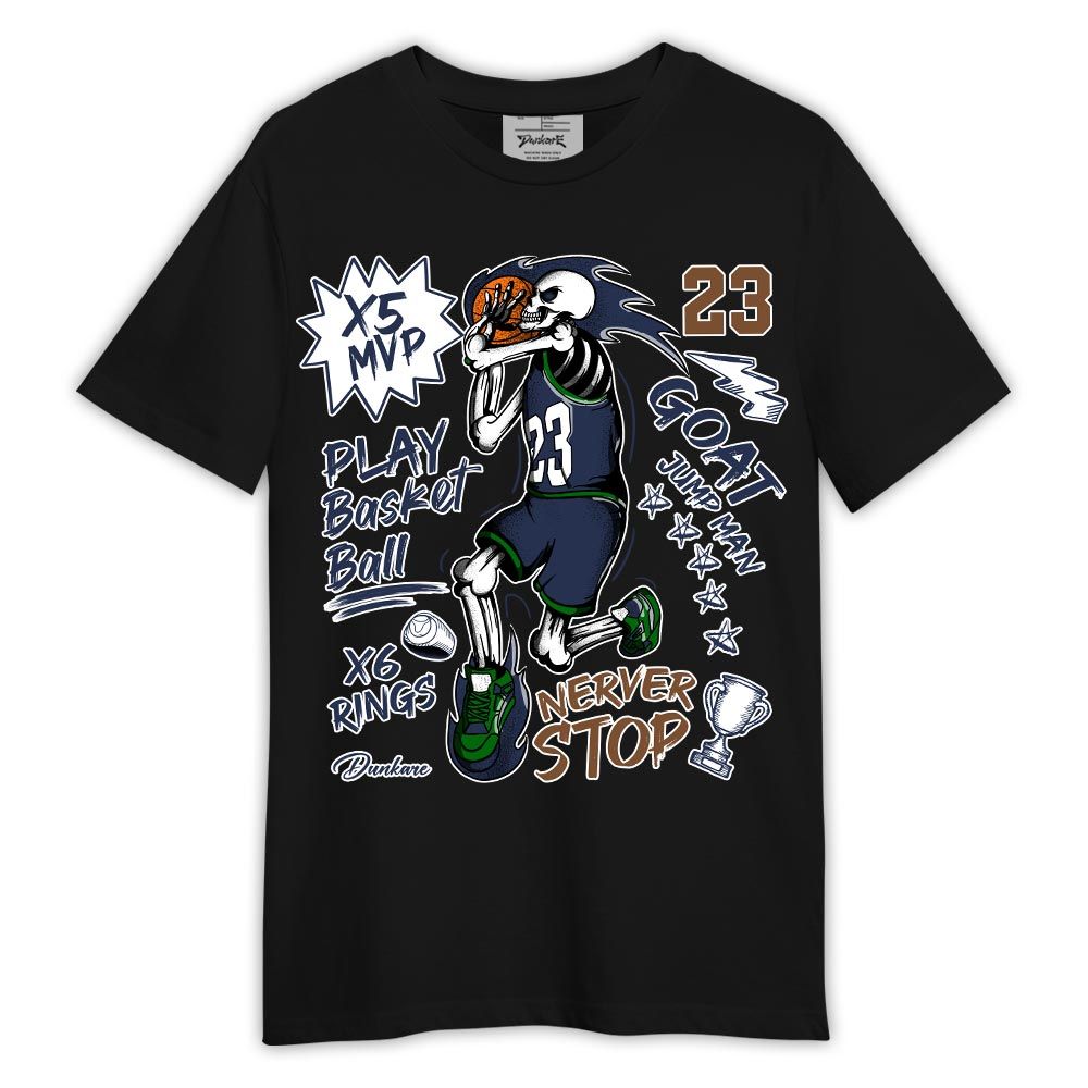 Shirt To Match Midnight Navy 13s - Never Stop G.O.A.T Shirt Outfit