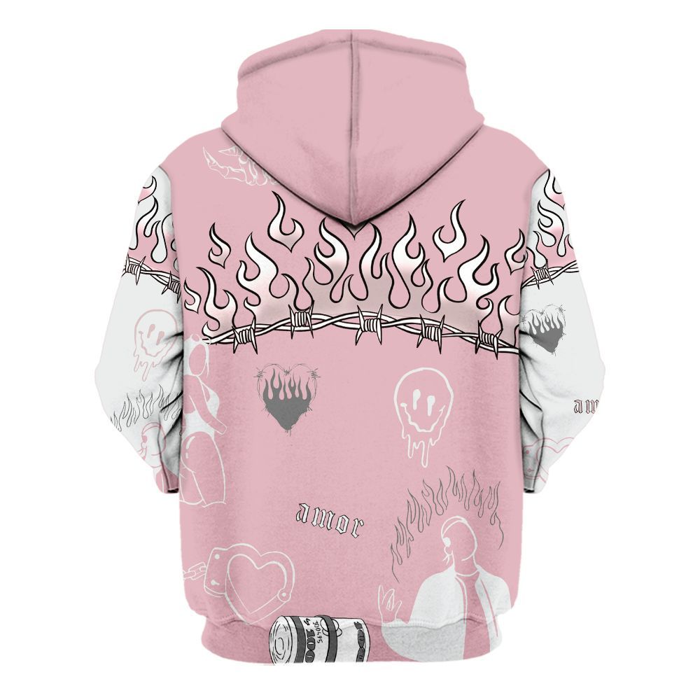 Hoodie To Match Air Max DN Pink Foam - Snake Trust No One All Over Print