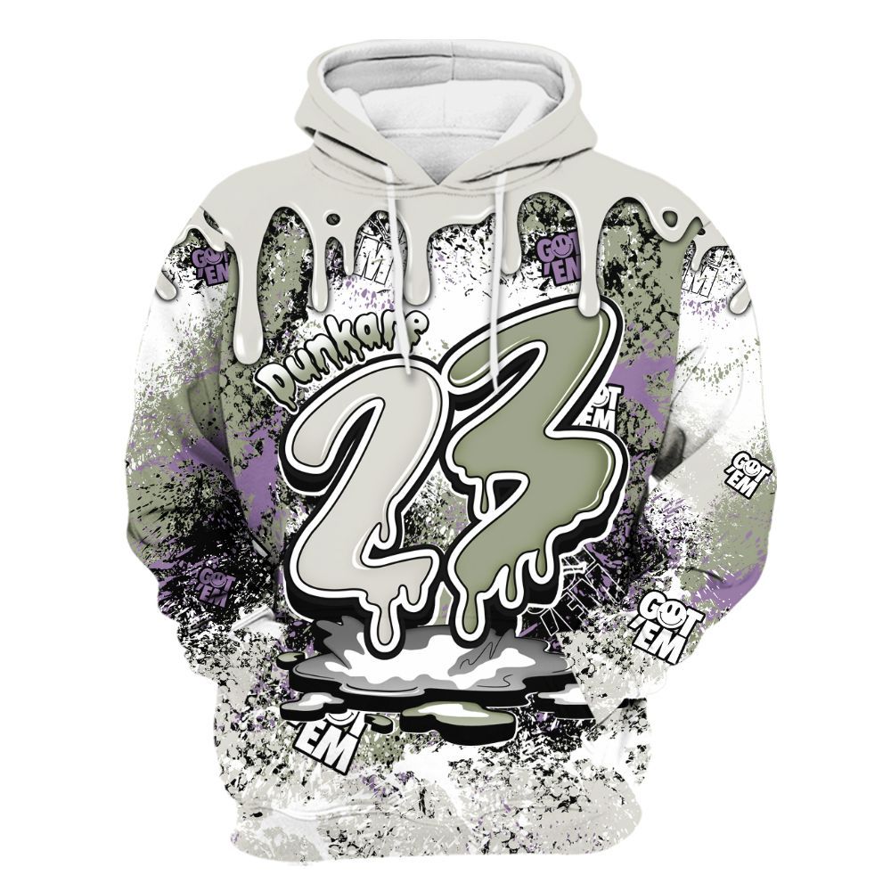 Hoodie To Match Dunk Low Floral Swoosh 2025 - Dripping 23 Drip All Over Print