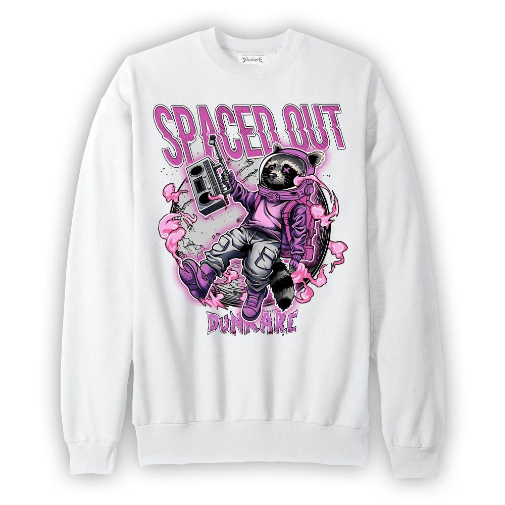 Sweatshirt To match Hyper Violet 4s Sweatshirt - Spaced Out Raccoon Graphic 1505 NMP