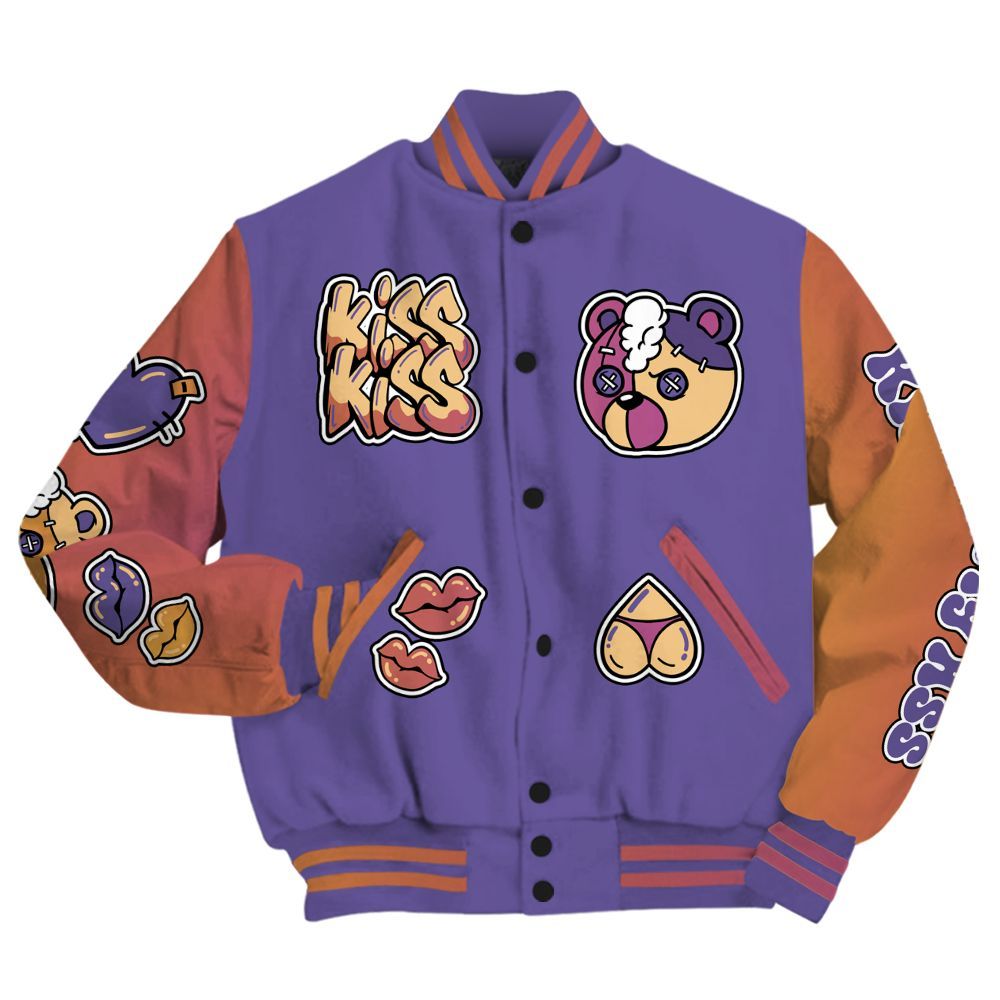 Varsity Jacket To Match Book Sunset 1s - Kiss My Hugz All Over Print
