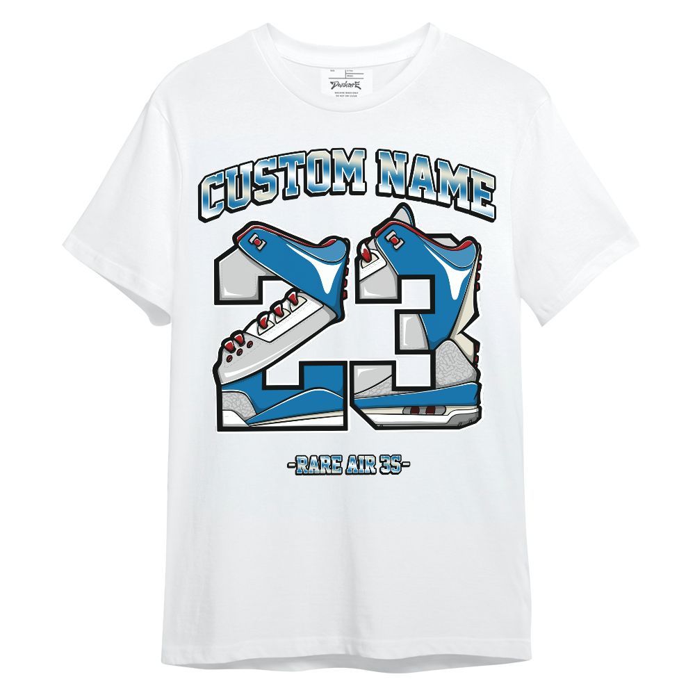 Shirt To Match Rare Air 3s - Number 23 Custom Name Graphic