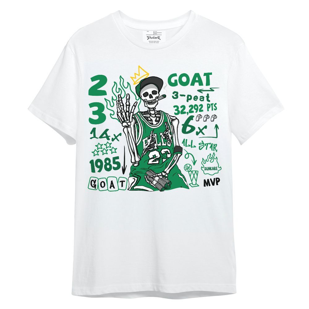 Shirt To Match Mid Lucky Green 1s - Number 23 G.0.A.T Streetwear Unisex Shirt