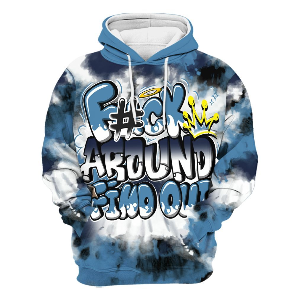 Hoodie To Match Air Force 1 Stash - Tie Dye FK Around Find Out All Over Print