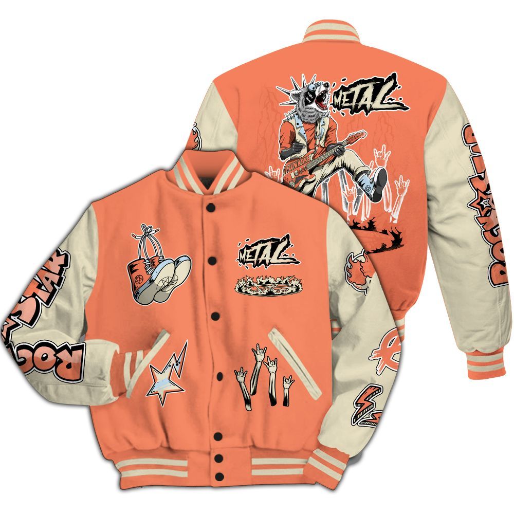 Varsity Jacket To Match DJ Khaled Crimson Bliss 5s - Punk Rock Raccoon All Over Print