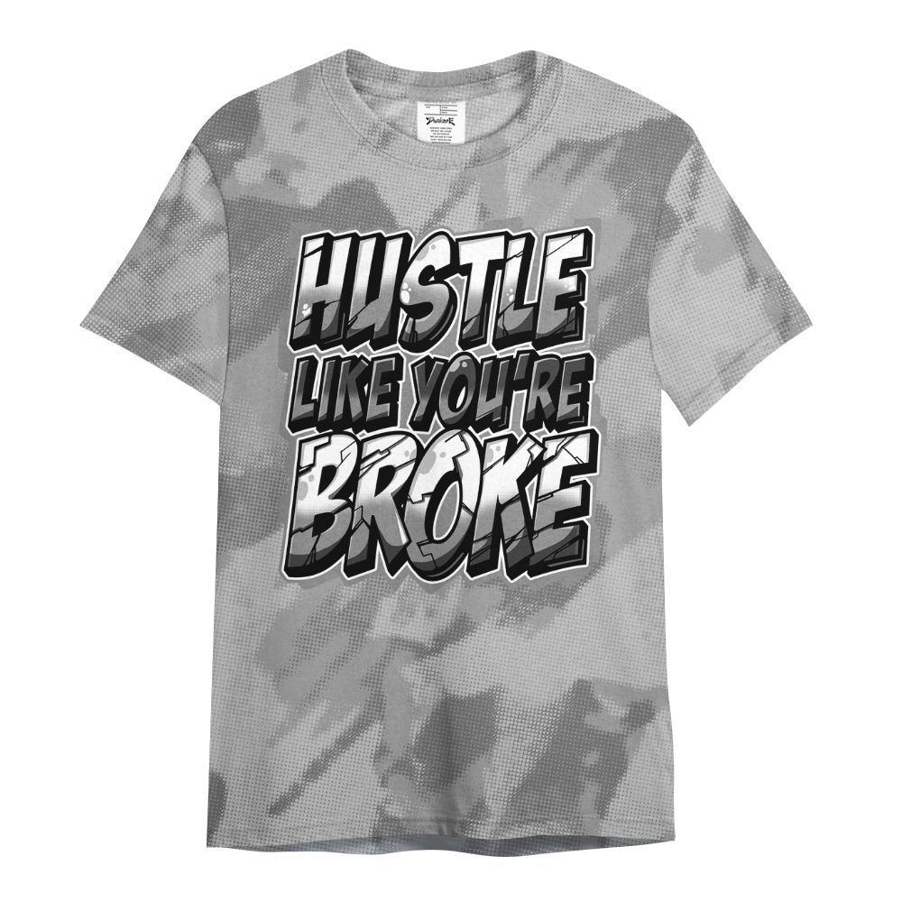 Shirt To Match Black Wolf Grey 12s - Hustles Like Broke Abstract