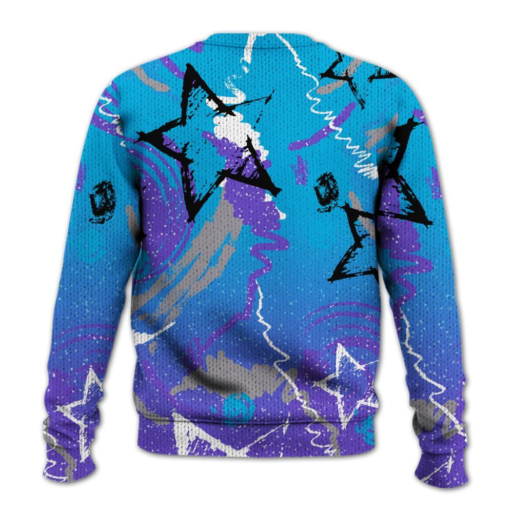 Sweater To Match Retro Aqua 8s - Grind Shine Later Drip Graphic