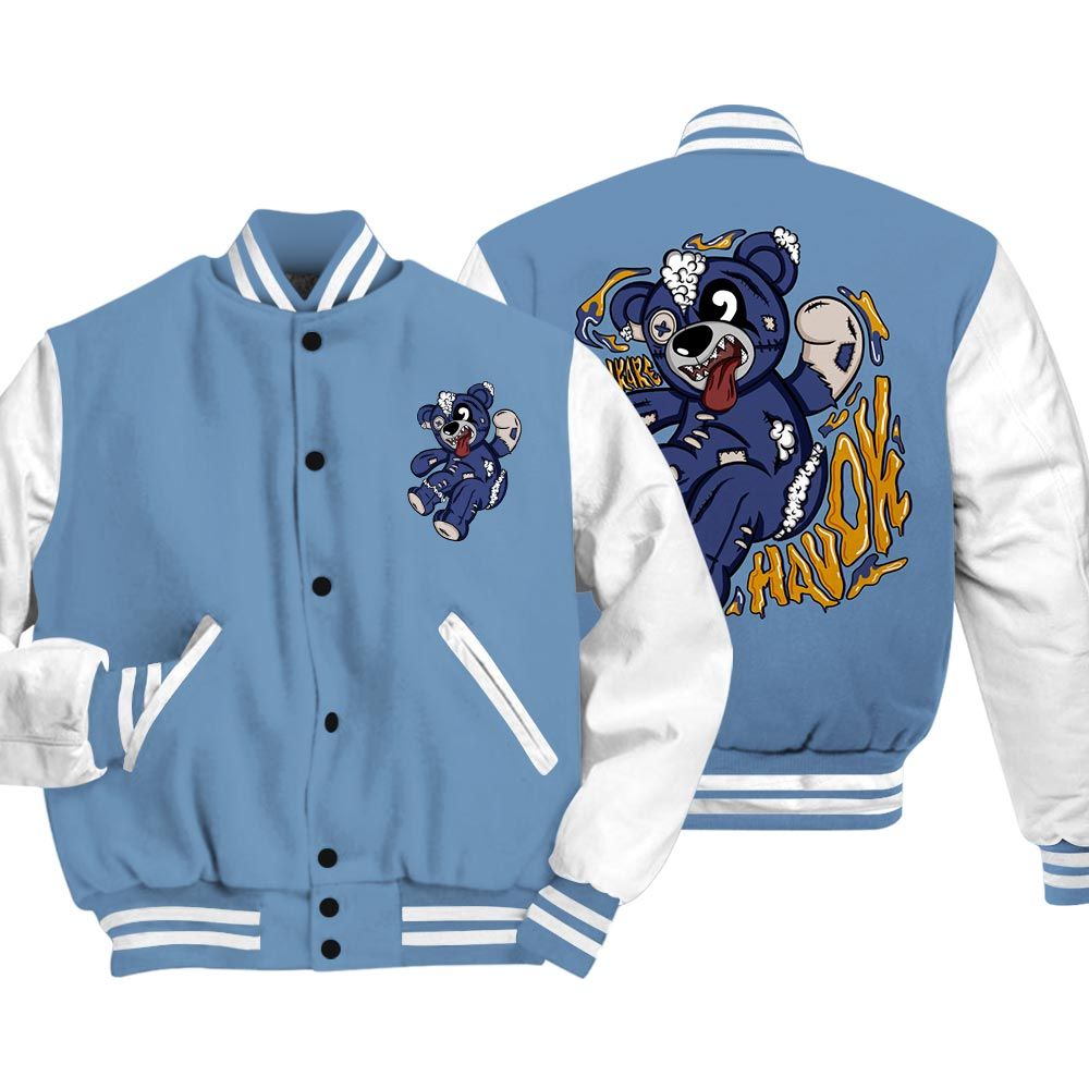 Varsity Jacket To Match High OG First In Flight 1s Vasity Jacket - Havok Bear Vasity Jacket Unisex