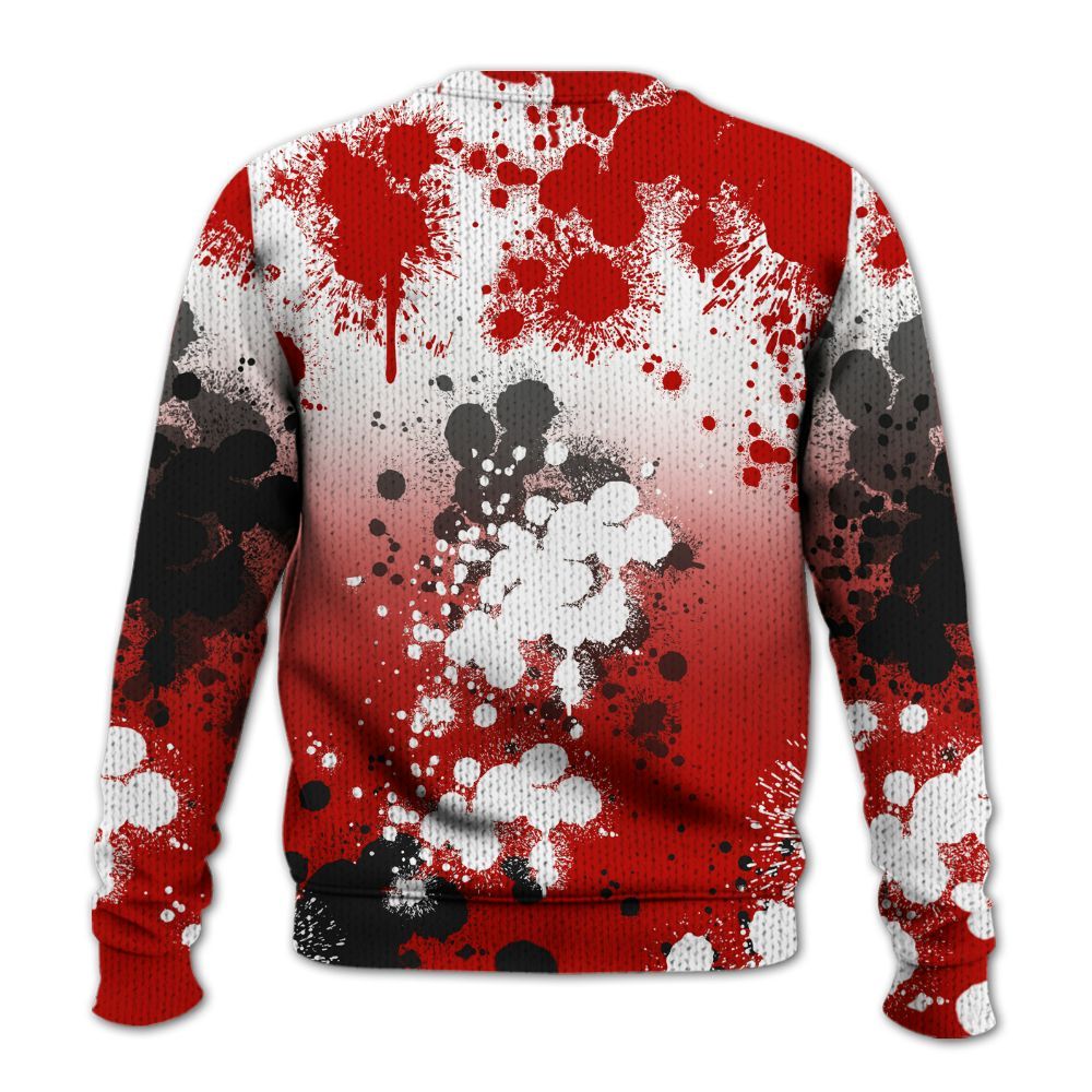 Sweater To Match OG Fire Red 5s, Trust No One Scary Graphic