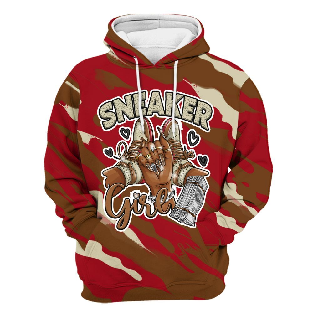Hoodie To Match Archaeo Brown 5s - Sneakerz Girlz Colored All Over Print