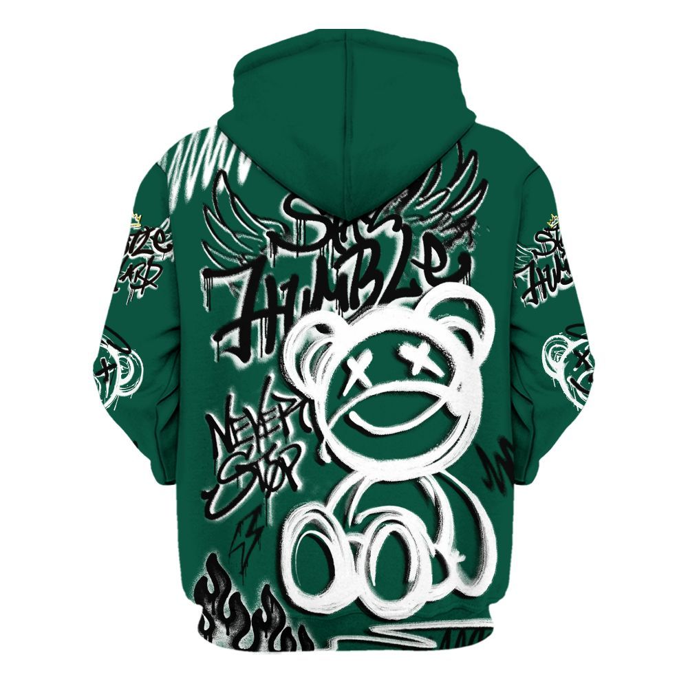 Hoodie To Match Oxidized Green 4s - Humble Drip Streetwear Graffity All Over Print
