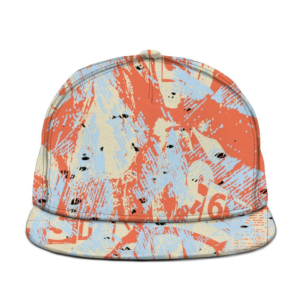 Snapback To Match DJ Khaled Crimson Bliss 5s - Grunge Pattern Graphic