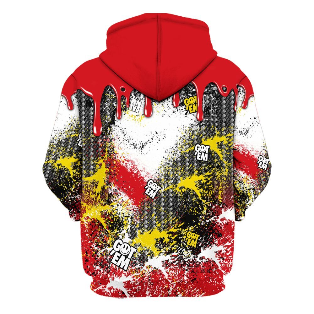 Hoodie To Match Ferrari 14s - Dripping 23 Drip All Over Print