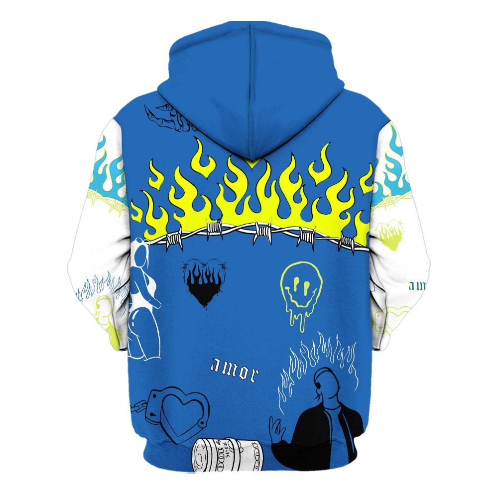 Hoodie To Match Griffey Max 1 Varsity Royal - Snake Trust No One All Over Print