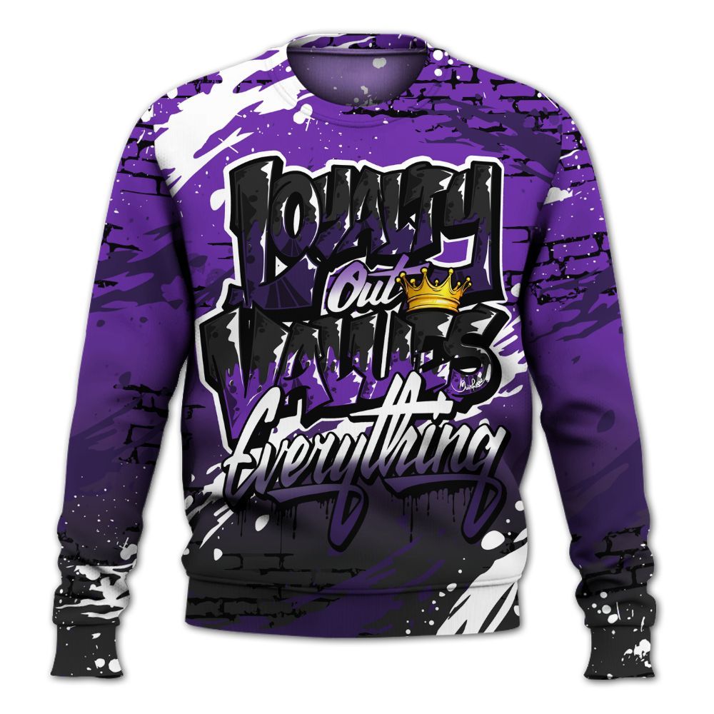 Sweatshirt To Match Kobe 9 Elite Low Moonwalker - Values Of Loyalty Drip All Over Print