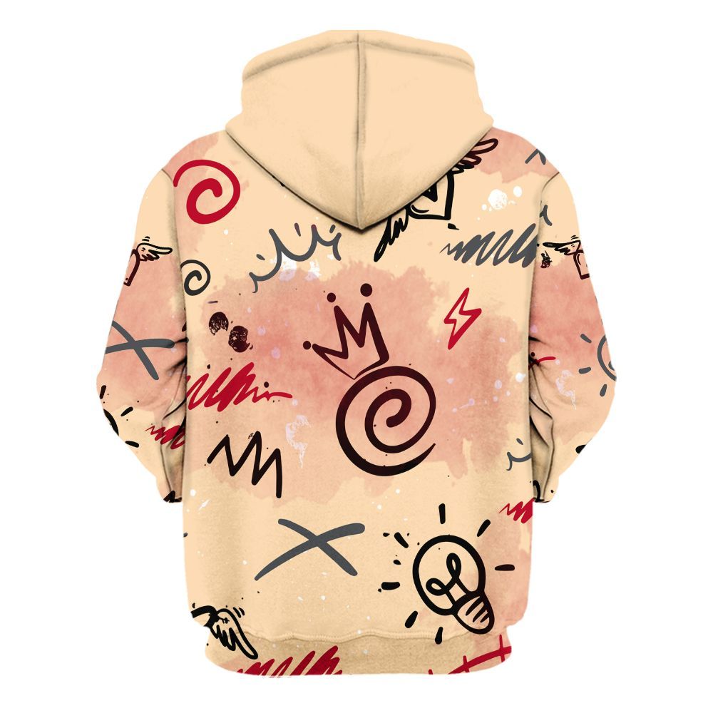 Hoodie To Match Retro Pizza GS 4s - Drip Been Di2ferent All Over Print