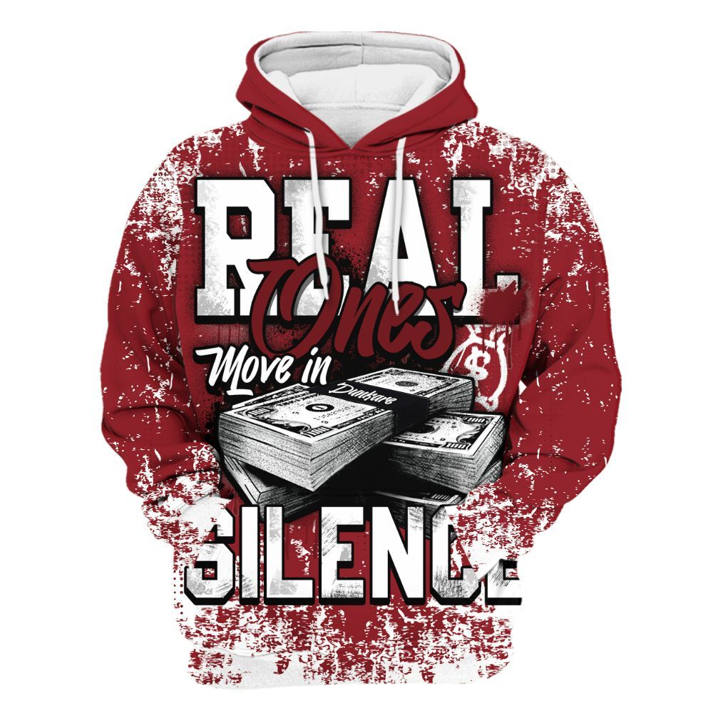 Hoodie To Match High Black Toe Reimagined 1s - Move In Silence Money Street Retro All Over Print